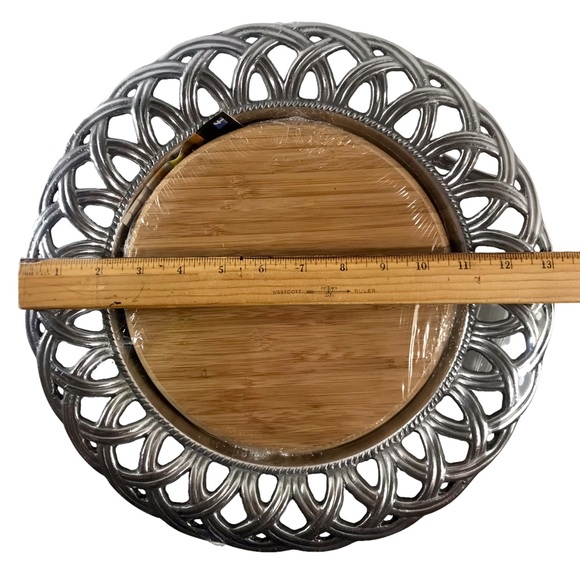 WILTON ARMETALE Harvest Cheeseboard #470534 Aluminum Serveware NWT - Picture 7 of 9